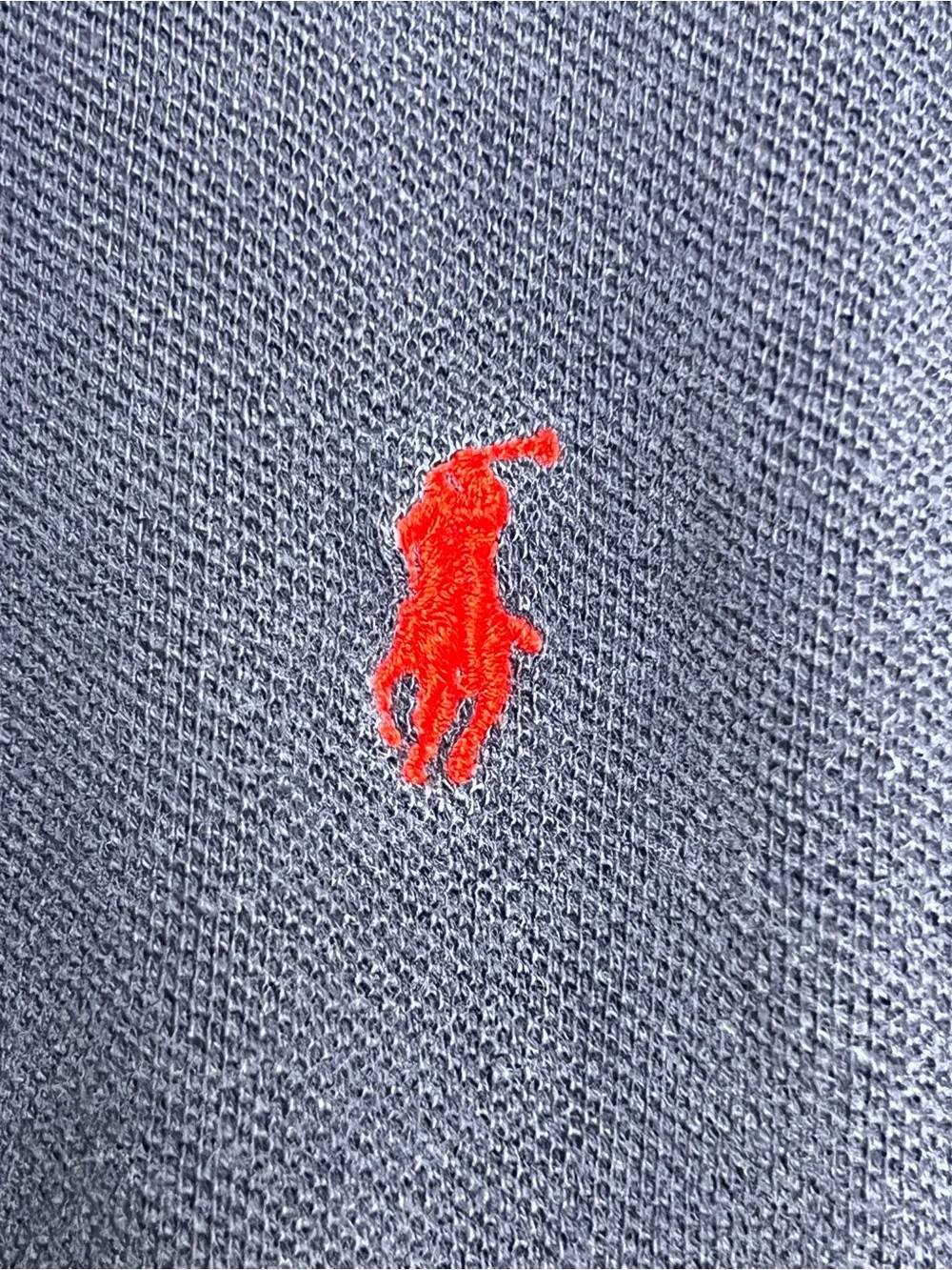 Vintage 90s Polo by Ralph Lauren Made in USA Navy Blue Polo Shirt Small Flaw